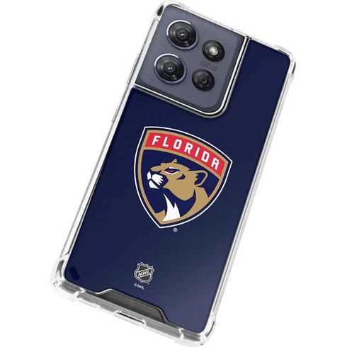 NHL Florida Panthers Distressed Moto G Play 5G (2025) Clear Case
